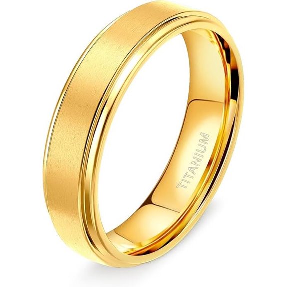 TIGRADE Titanium Wedding Bands for Men and Women