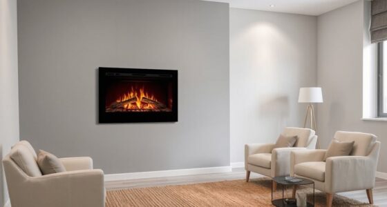 top 14 stylish electric fireplaces
