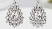 top diamond simulant earrings