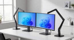top dual monitor mounts