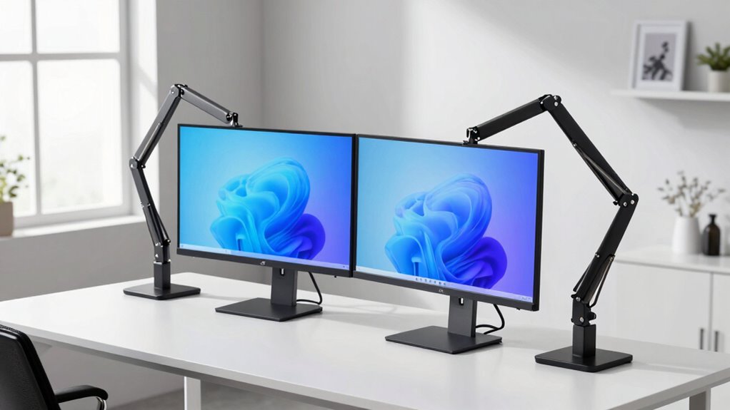 top dual monitor mounts