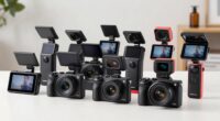 top flip screen vlogging cameras
