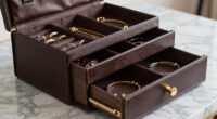 top leather jewelry storage