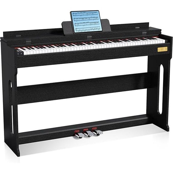 Digital 88-Key Touch-Sensitive Electric Piano with Stand
