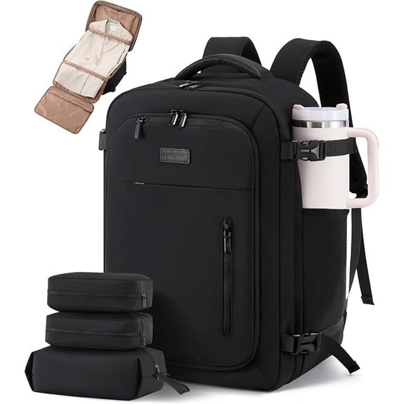 LOVEVOOK Travel Backpack with Garment Bag and Laptop Slot