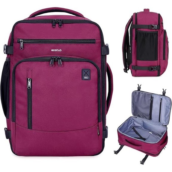 ECOHUB 17 Travel Backpack with Pockets and Laptop Slot