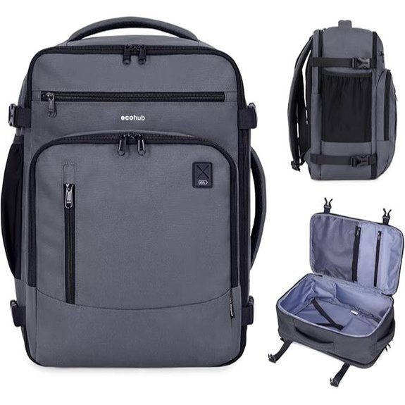ECOHUB 17 Travel Backpack with Pockets and Laptop Slot