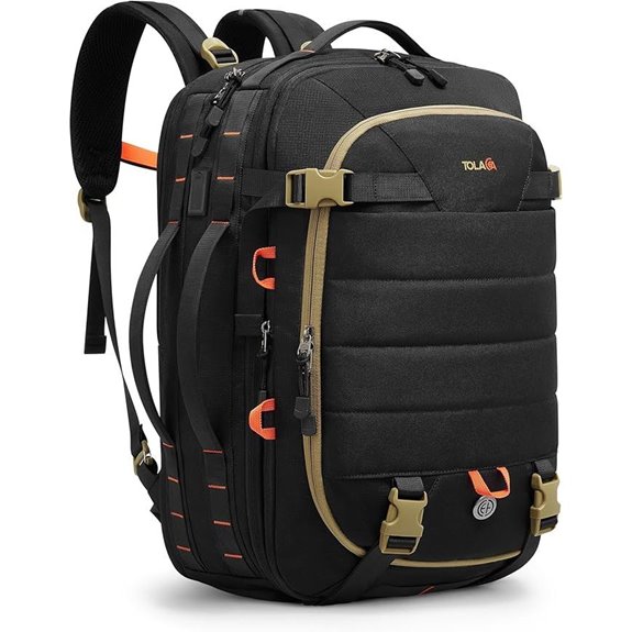 Tolaccea TSA-Friendly Travel Backpack with Laptop Storage