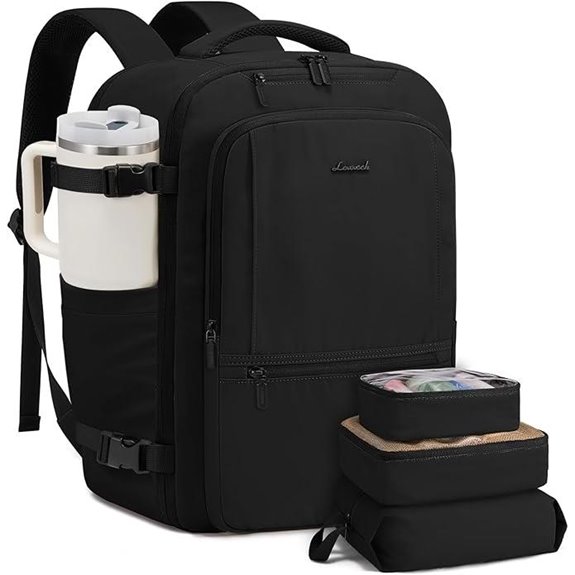 travel backpack with packing cubes