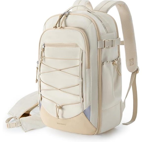 BAGSMART 17-Inch Travel Backpack with Shoe Bag