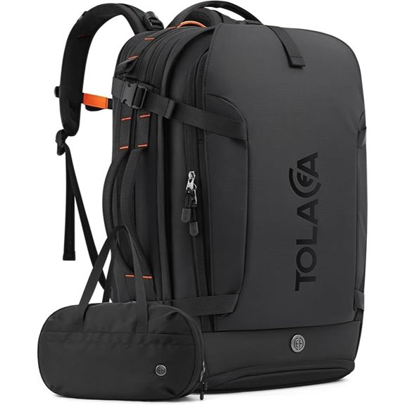 Tolaccea Travel Laptop Backpack with Toiletry Bag