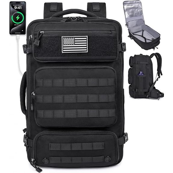 MOZETO TSA Travel Backpack with USB & Laptop Slot