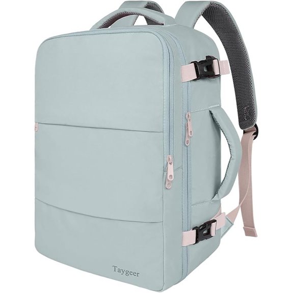 Taygeer Travel Backpack with USB & Shoe Pouch