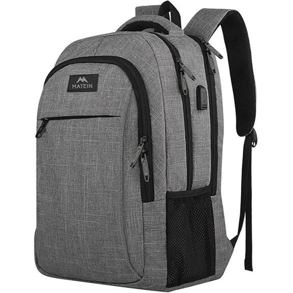 Matein Travel Laptop Backpack with USB Charging Port