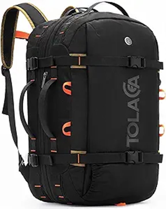 Tolaccea Travel Backpack with Wet Dry Compartment