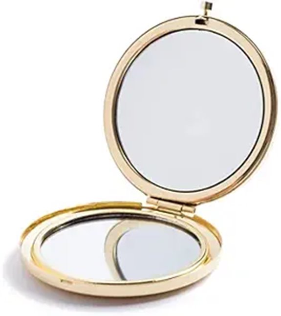 Magnifying Compact Pocket Mirror for Travel and Gifts