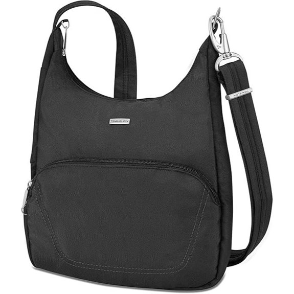 Travelon Anti-Theft Classic Essential Messenger Bag Black