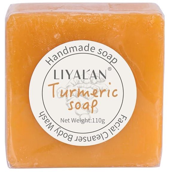 LIYALAN Turmeric Soap Bar for Face & Body