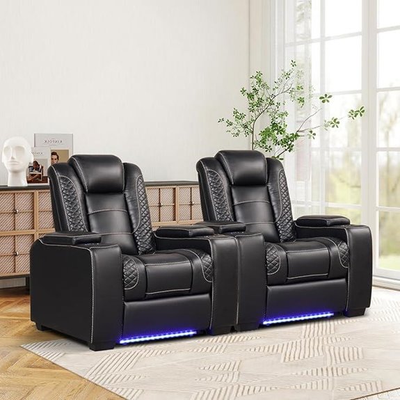 ANJ Power Home Theater Recliner Set of 2