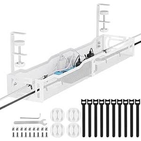 Cable Management Clamp for Under Desk Organization