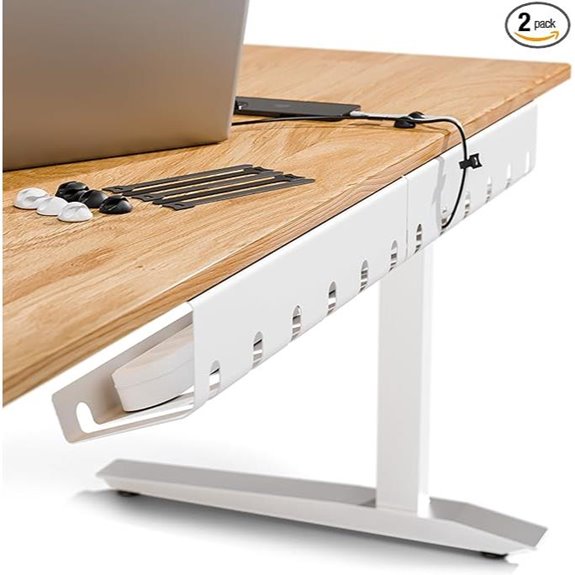 PAMO Under Desk Cable Management Set with Ties
