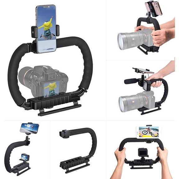 Camera Stabilizer Cage for GoPro Canon Nikon Sony iPhone