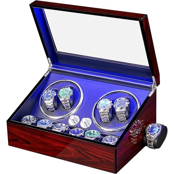 ANWBROAD Watch Winder with 4+6 Rotating Modes