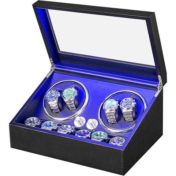 ANWBROAD Watch Winder with Storage and Quiet Motor