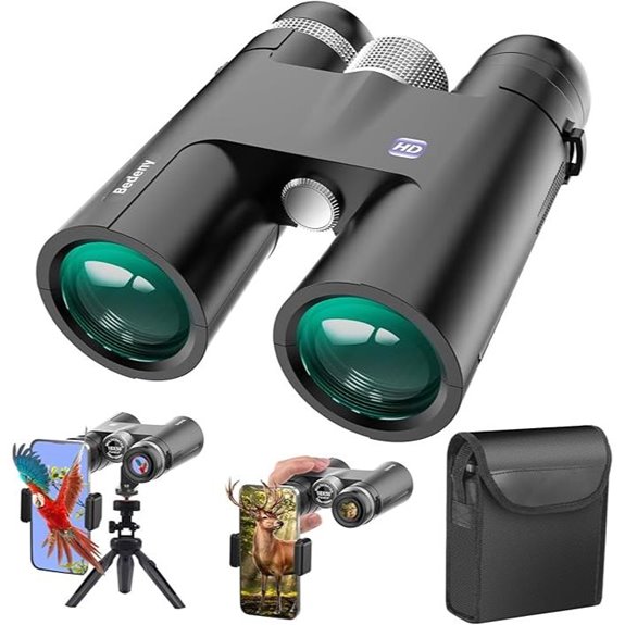 High-Powered Waterproof Binoculars with Phone Adapter