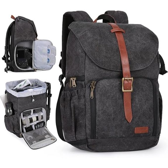 BAGSMART Waterproof Camera Backpack with Laptop & Tripod