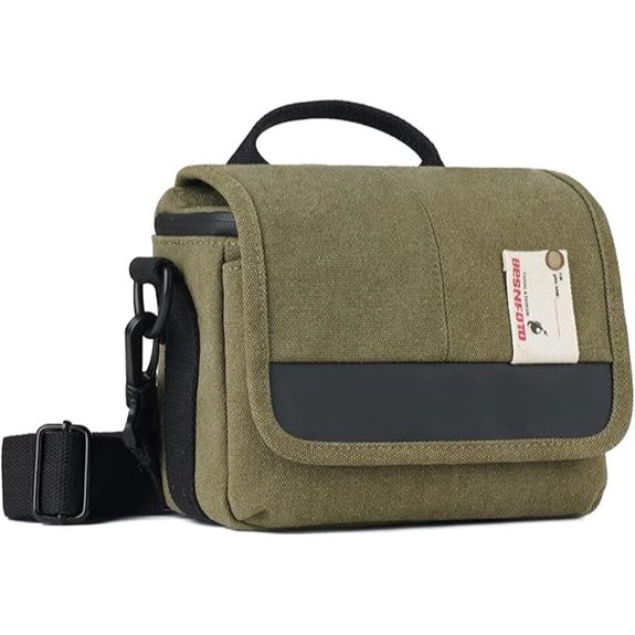 Besnfoto Waterproof Canvas Camera Crossbody Bag for Mirrorless