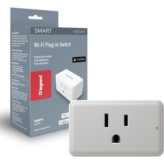 Legrand Radiant Wi-Fi Matter Smart Plug (1 Pack)