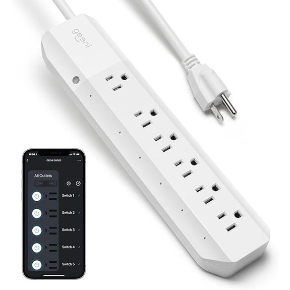 Geeni Wi-Fi Surge Protector with Voice Control