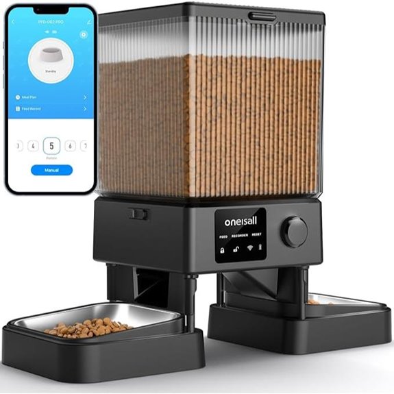 Oneisall Automatic Cat Feeder with WiFi & App Control
