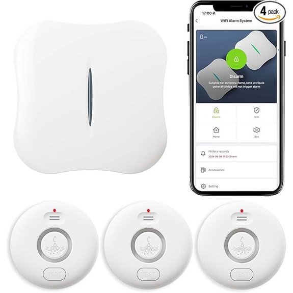 WiFi Water Leak Detectors 3-Pack with App Alerts
