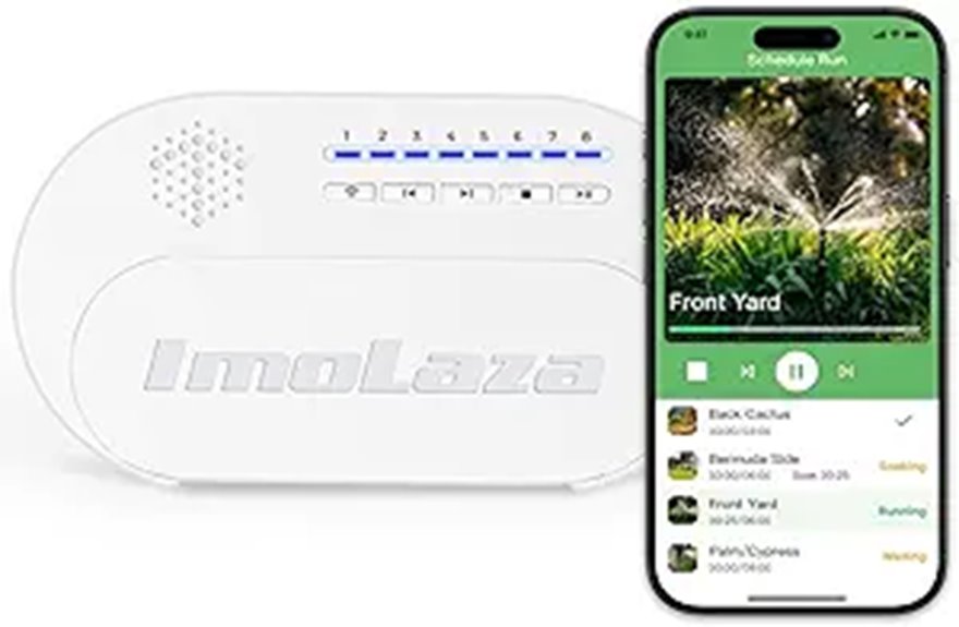 ImoLaza 8-Zone WiFi Sprinkler Controller with App