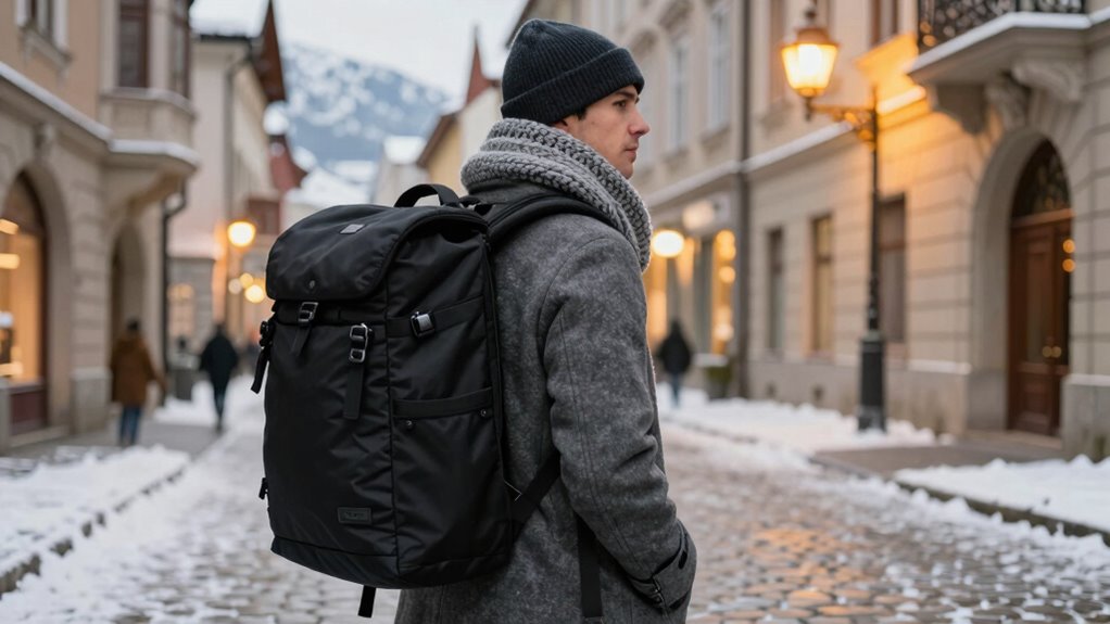 winter europe travel backpacks
