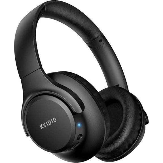 KVIDIO Over-Ear Bluetooth Headphones with Microphone