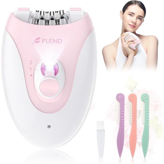 Rechargeable 2-Speed Epilator with Massage Pad