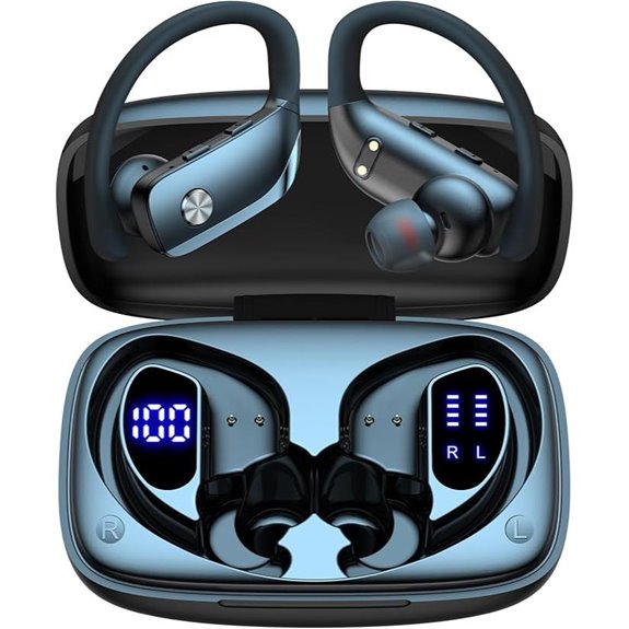 bmani Wireless Earbuds with Charging Case and Mic