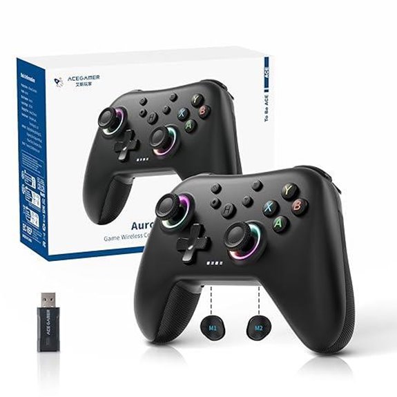 AceGamer Aurora II Wireless Gaming Controller with Back Buttons