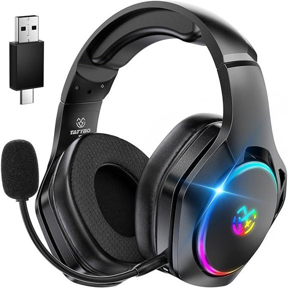Tatybo Wireless Gaming Headset for PS5 PC Switch