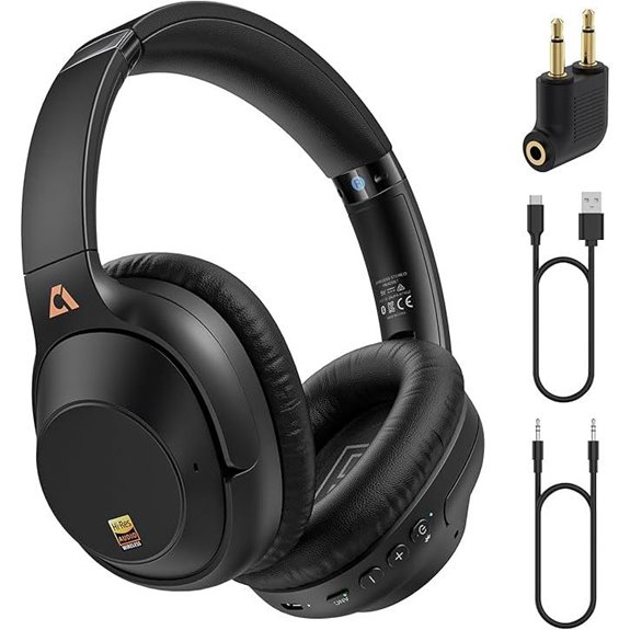 YMOO Active Noise Cancelling Headphones with Bluetooth 5.3