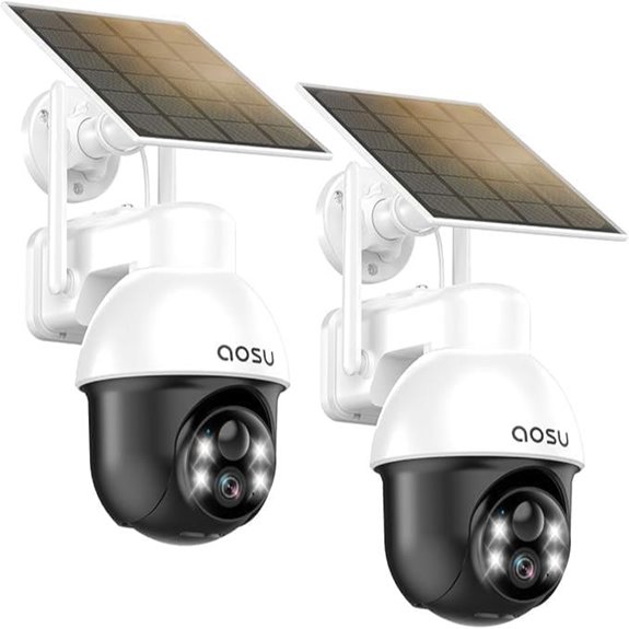 aosu Wireless Solar Security Cameras (2 Pack)