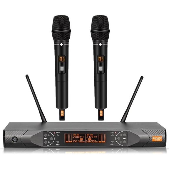 Wireless UHF Microphone System for Karaoke and Events