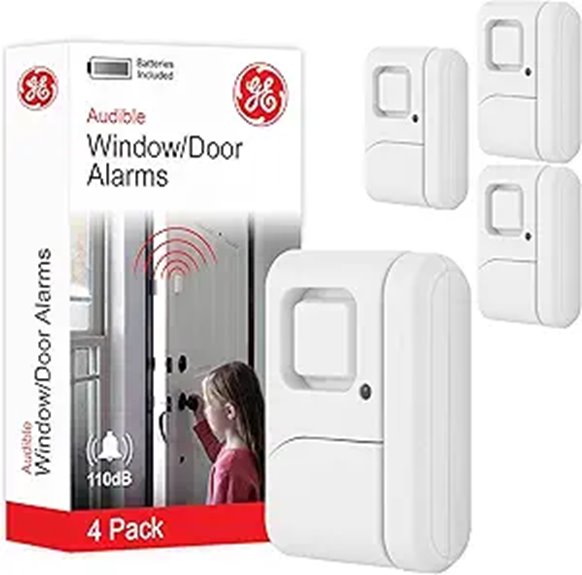 GE 4-Pack Wireless Window and Door Alarm System