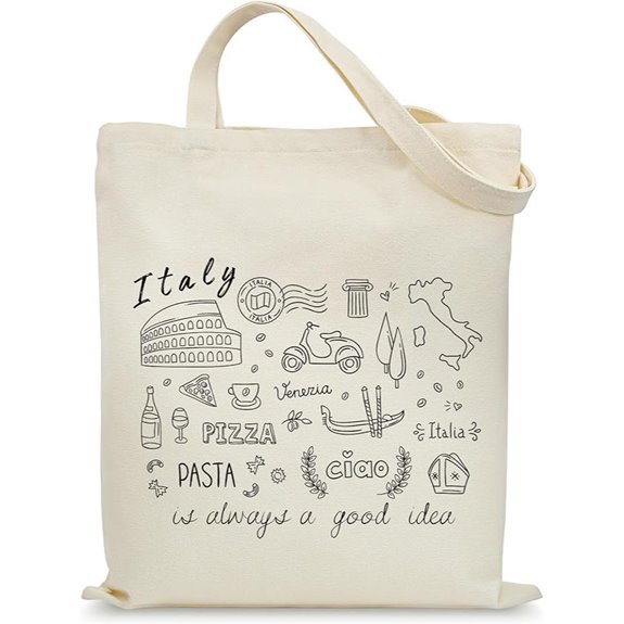 Canvas Tote Bag for Women with Pockets