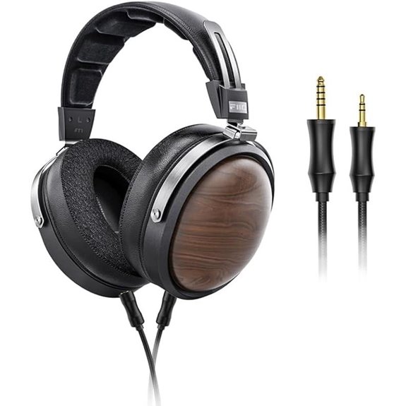 FiiO FT1 32Ω Large Dynamic Driver Headphones with Solid Wood Cups