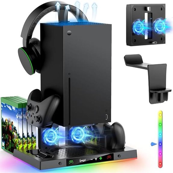 MENEEA Xbox Series X Charging & Cooling Dock System