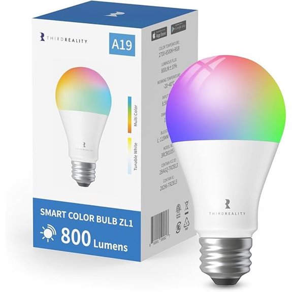 ThirdReality Zigbee Color Bulb with Hub Compatibility